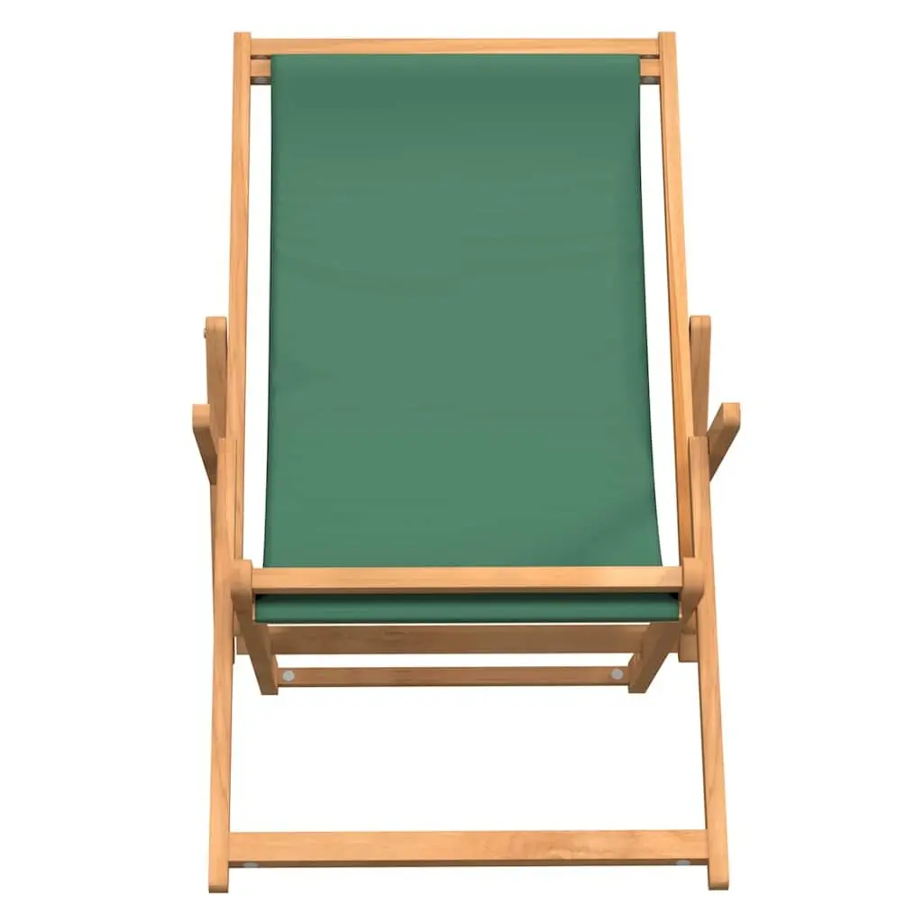 Folding Beach Chair Outdoor Garden Adjustable Solid Teak Wood