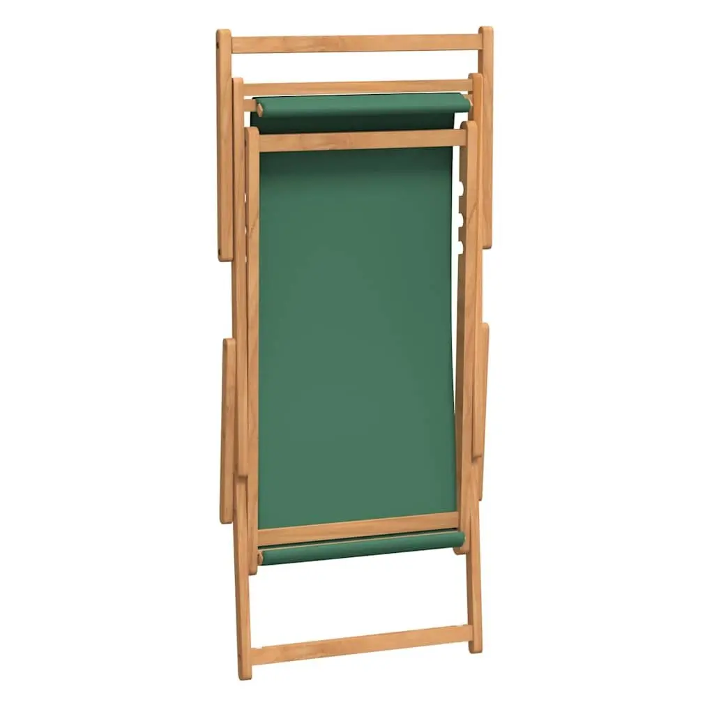 Folding Beach Chair Outdoor Garden Adjustable Solid Teak Wood