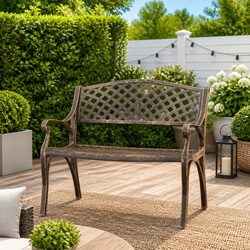102cm Brown Garden Bench: Specifications and Features