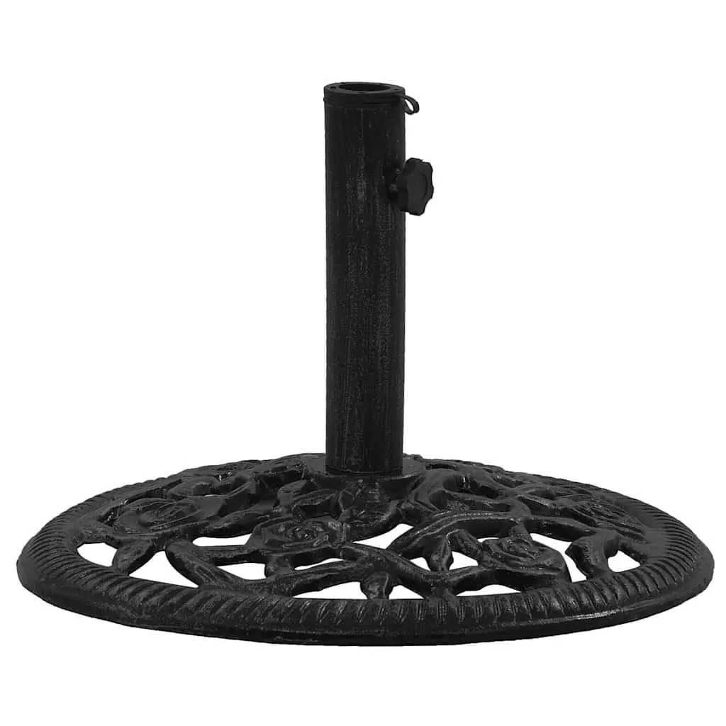 Umbrella Base Black Cast Iron Outdoor Garden Patio Stand Stable Heavy Duty