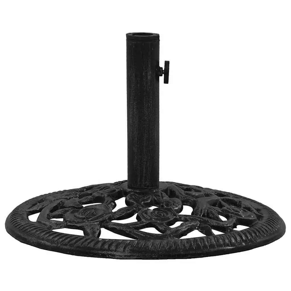 Umbrella Base Black Cast Iron Outdoor Garden Patio Stand Stable Heavy Duty