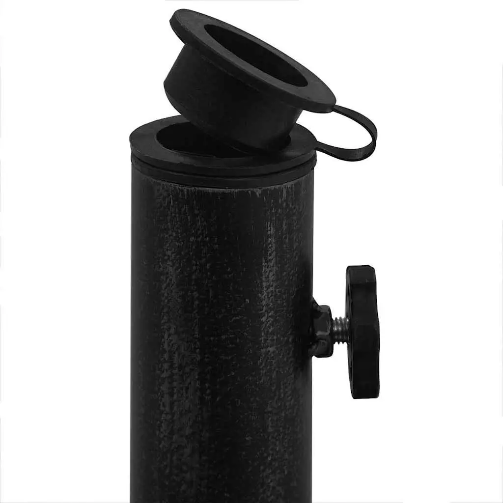 Umbrella Base Black Cast Iron Outdoor Garden Patio Stand Stable Heavy Duty