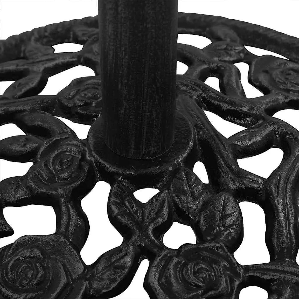 Umbrella Base Black Cast Iron Outdoor Garden Patio Stand Stable Heavy Duty