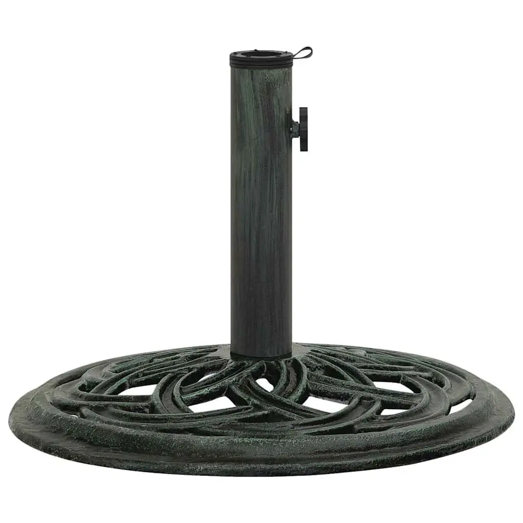 Green Cast Iron Umbrella Base