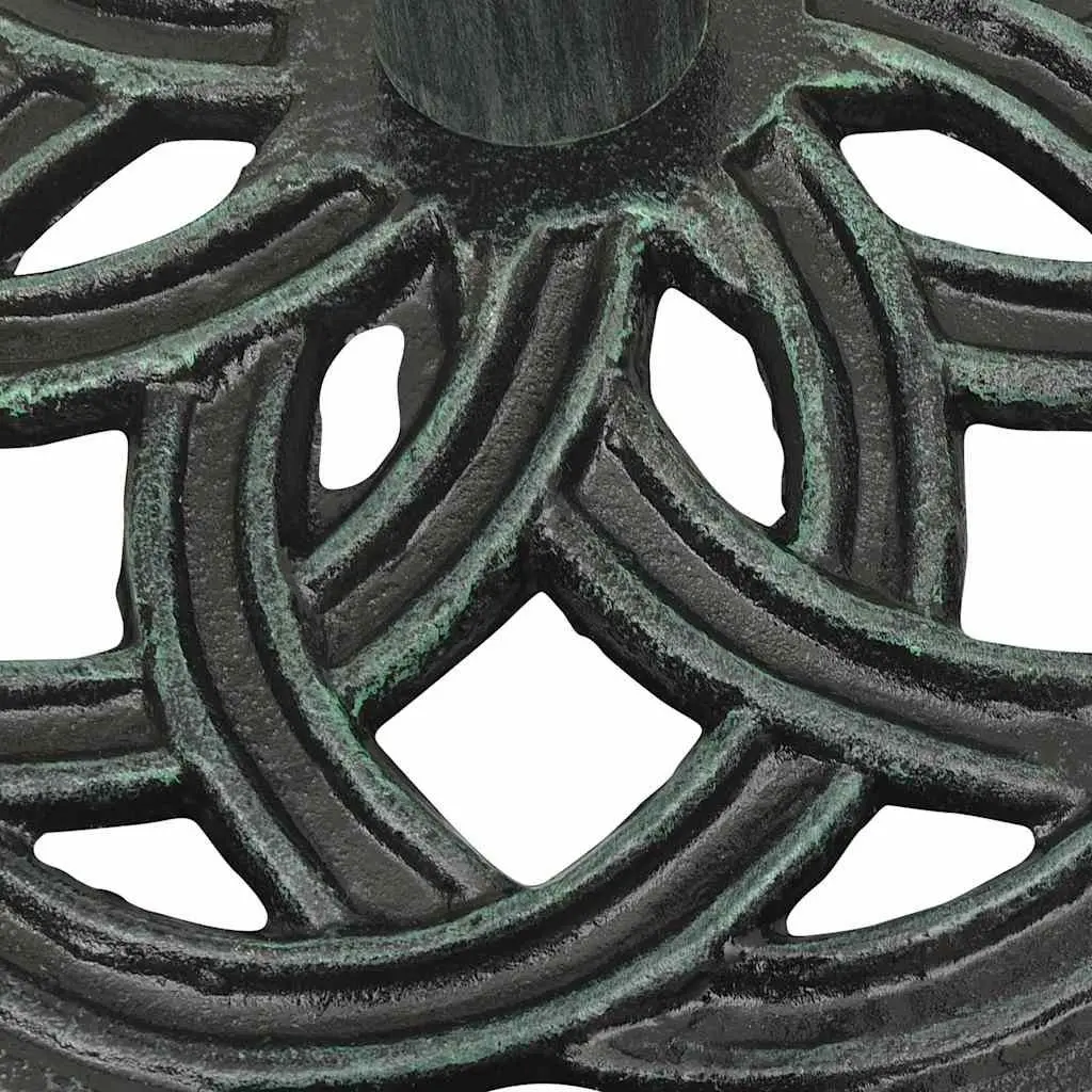 Green Cast Iron Umbrella Base