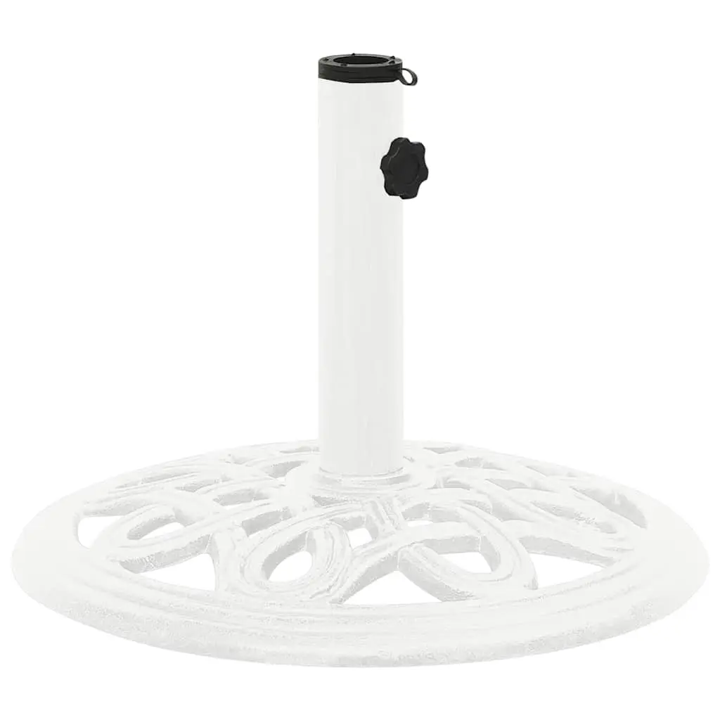 Umbrella Base Cast Iron White 40x40x32cm Outdoor Garden Patio Stand Weighted