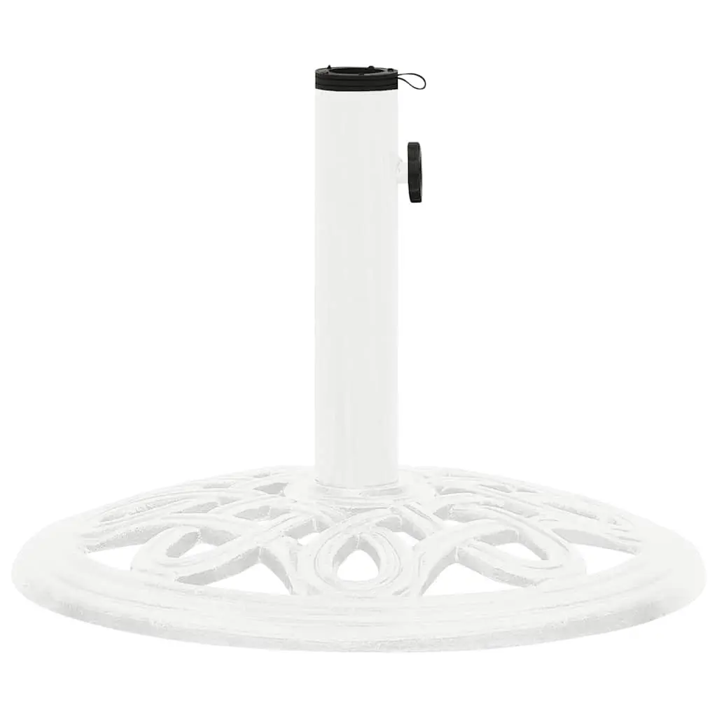 Umbrella Base Cast Iron White 40x40x32cm Outdoor Garden Patio Stand Weighted