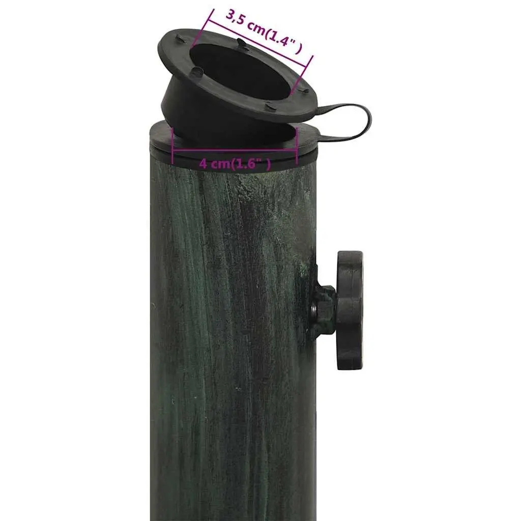 Umbrella Base Garden Outdoor Parasol Stand Green 45x45x30cm