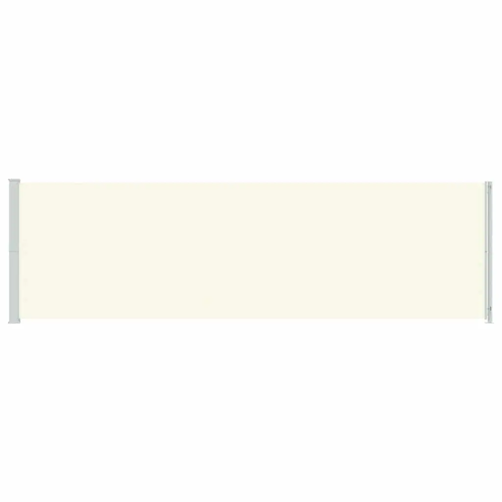 Retractable Side Awning for Patio 180x600cm Cream