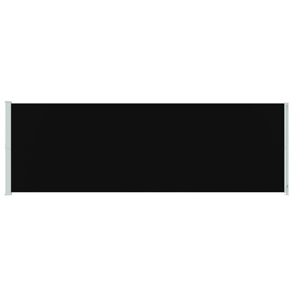 Retractable Side Awning Outdoor 200x600 cm Black