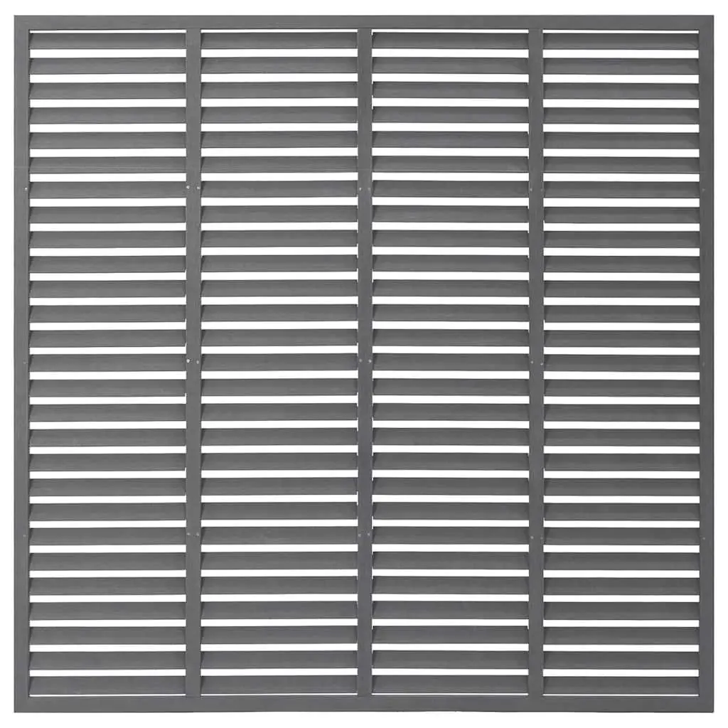 Louver Fence Panel 180x180 cm Grey