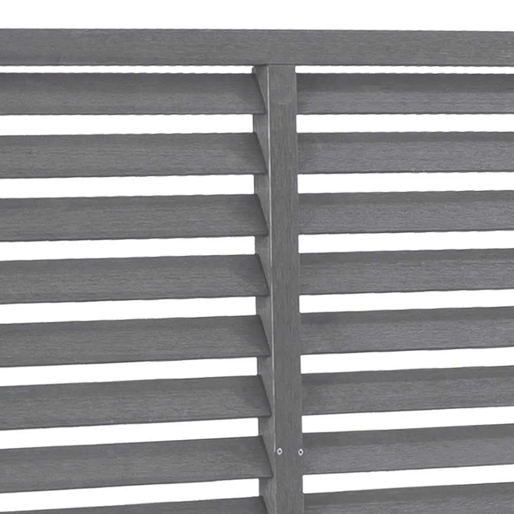 Louver Fence Panel 180x180 cm Grey