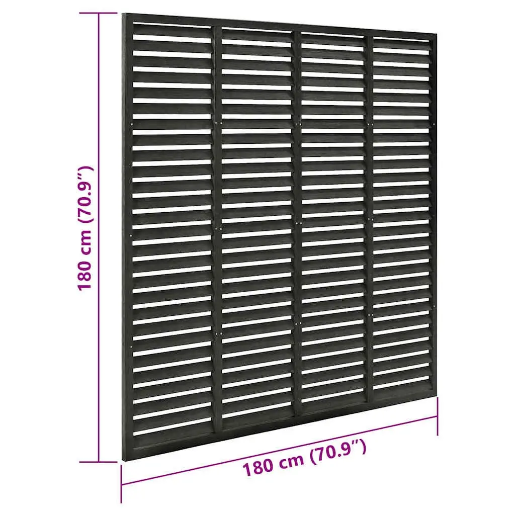 Louver Fence Panel Outdoor Garden 180x180cm