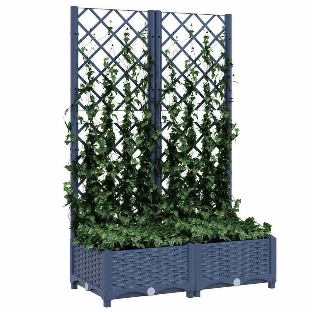 Garden Planter with Trellis Outdoor 80x40x121.5cm