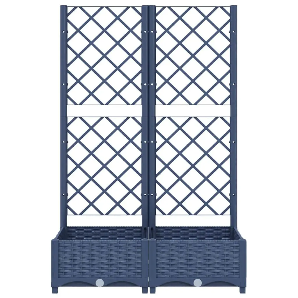 Garden Planter with Trellis Outdoor 80x40x121.5cm