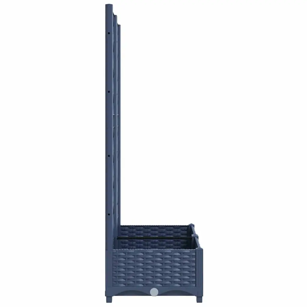 Garden Planter with Trellis Outdoor 80x40x121.5cm