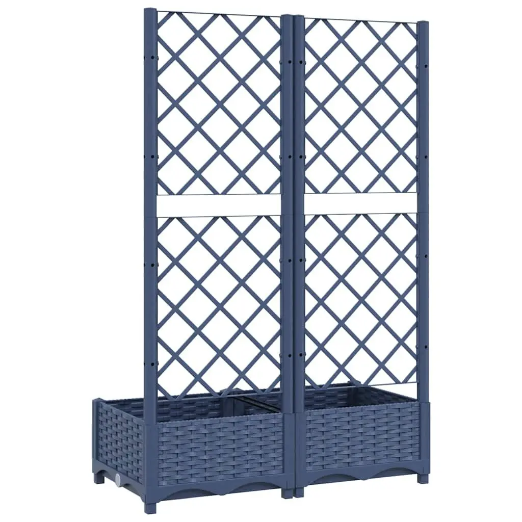 Garden Planter with Trellis Outdoor 80x40x121.5cm