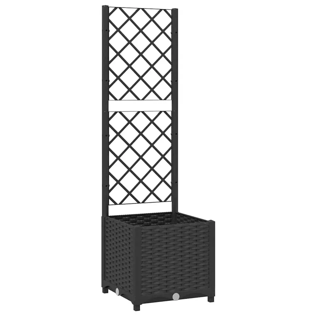 Garden Planter with Trellis Outdoor 40x40x136cm Climbing Plants Flowers Support