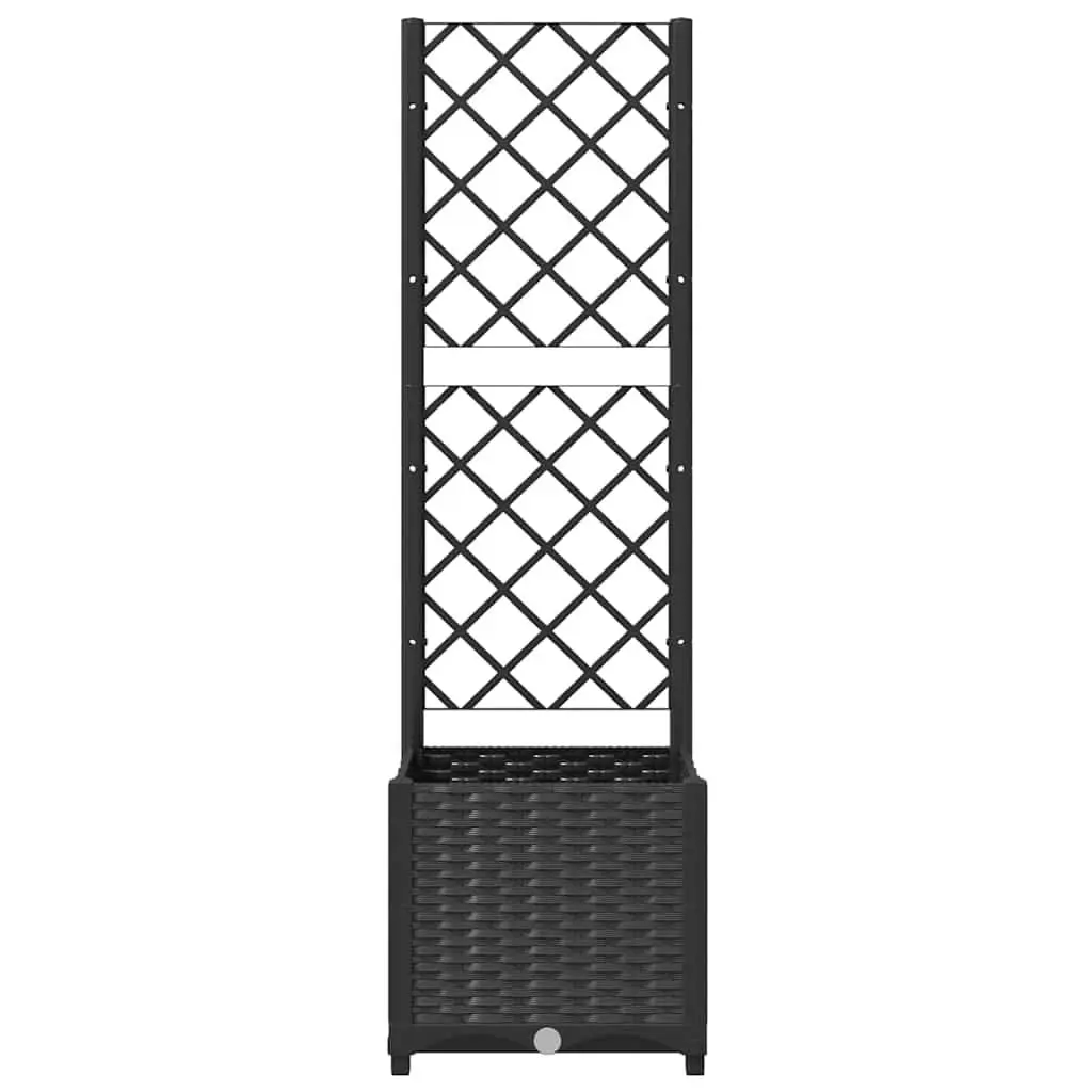 Garden Planter with Trellis Outdoor 40x40x136cm Climbing Plants Flowers Support