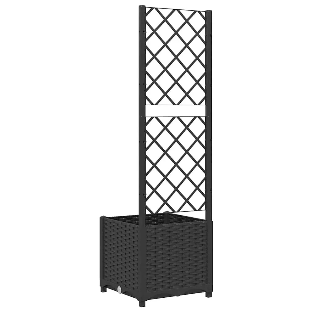Garden Planter with Trellis Outdoor 40x40x136cm Climbing Plants Flowers Support