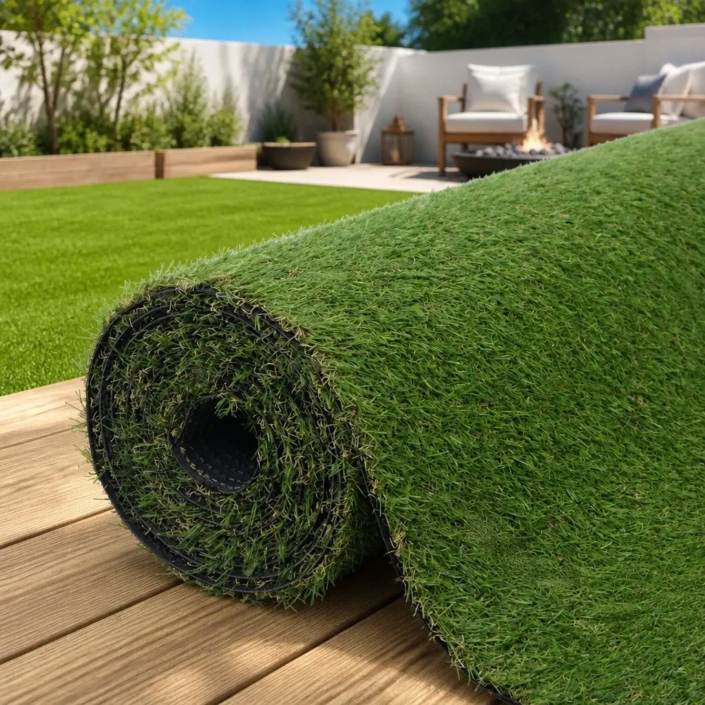 1x8m Artificial Grass Lawn 20mm Green