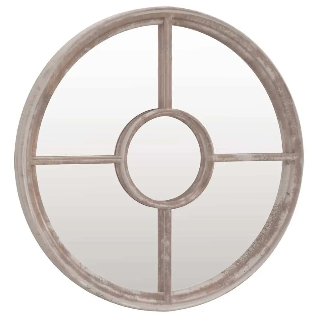 60cm Round Outdoor Mirror with Iron Frame