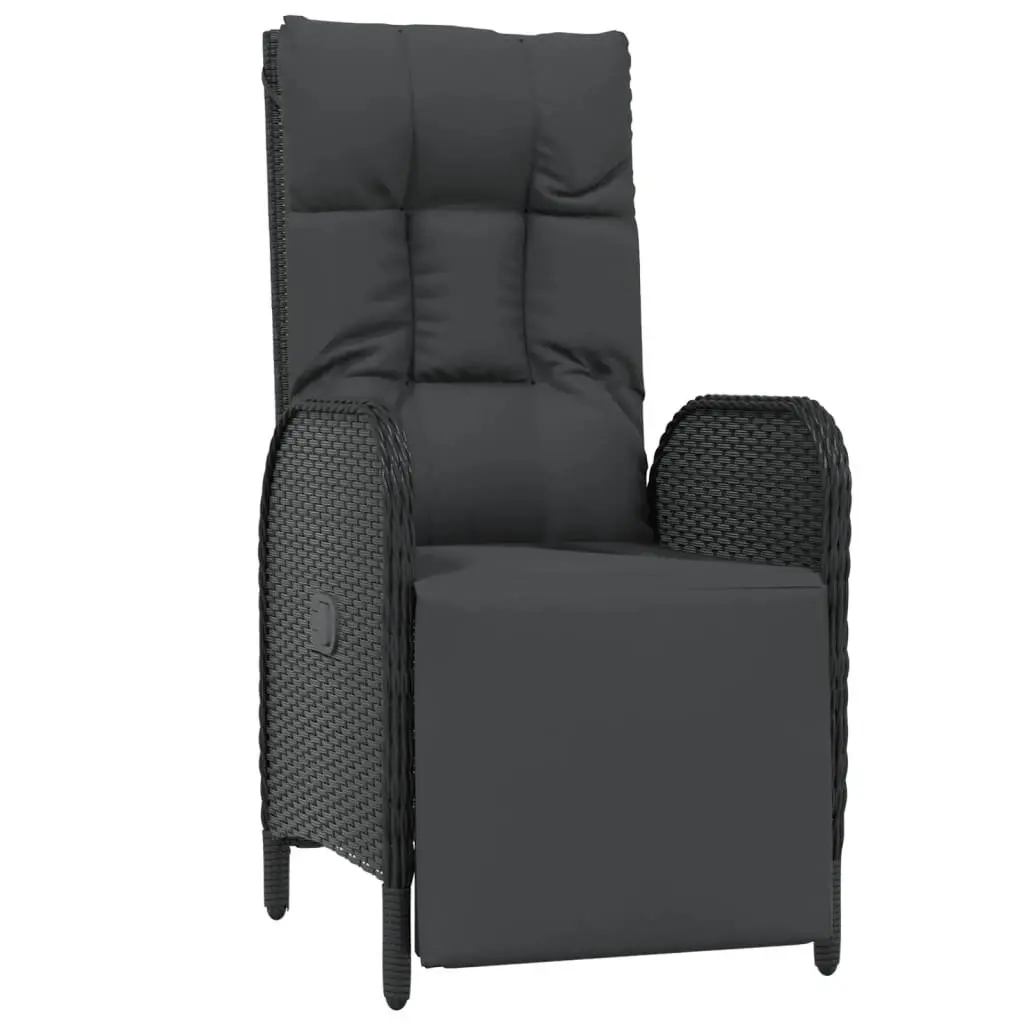 Black 5-Piece Garden Dining Set