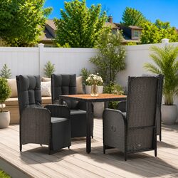 5 Piece Outdoor Garden Dining Set: Specs and Features
