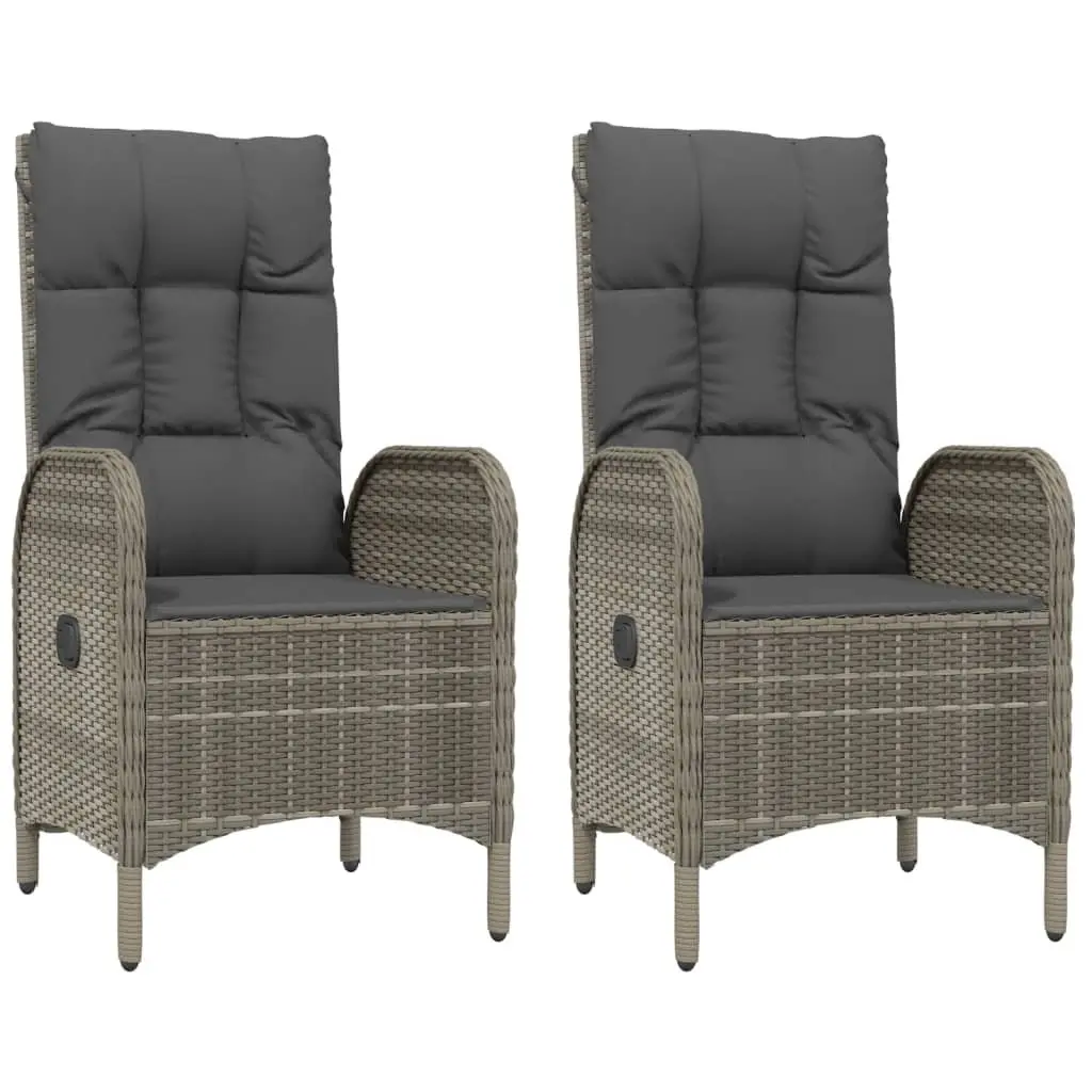 3 Piece Grey Garden Dining Set
