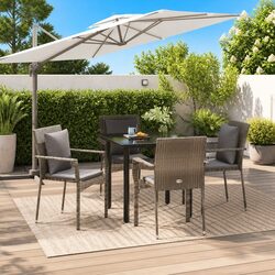Garden Dining Set: 5 Pieces of Durable Outdoor Furniture