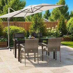 Specifications of 5-Piece Garden Dining Set in Grey