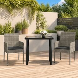 3-Piece Garden Dining Set: Dimensions & Materials Overview
