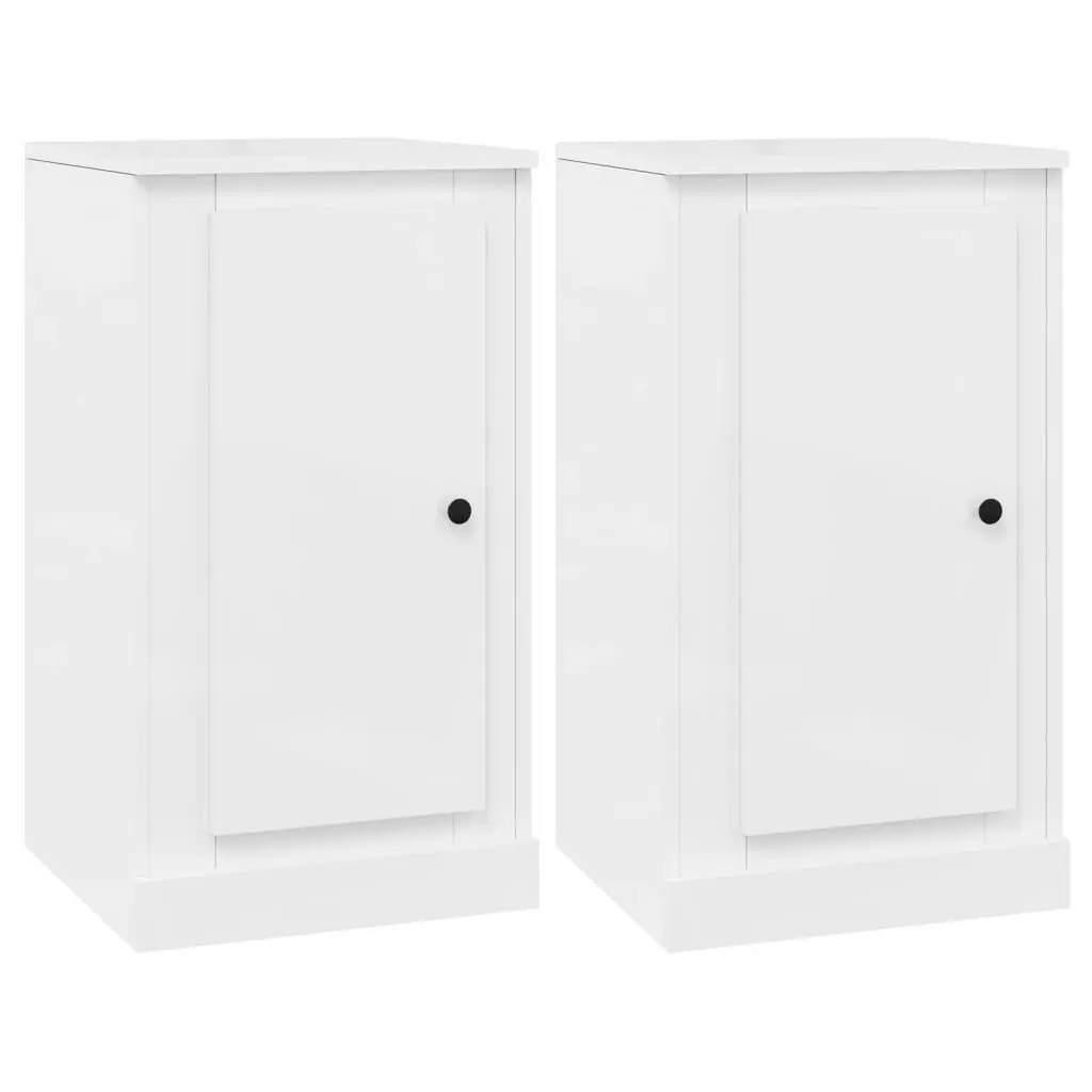White High Gloss Sideboards 3 Piece Set Storage Cabinet Buffet Furniture