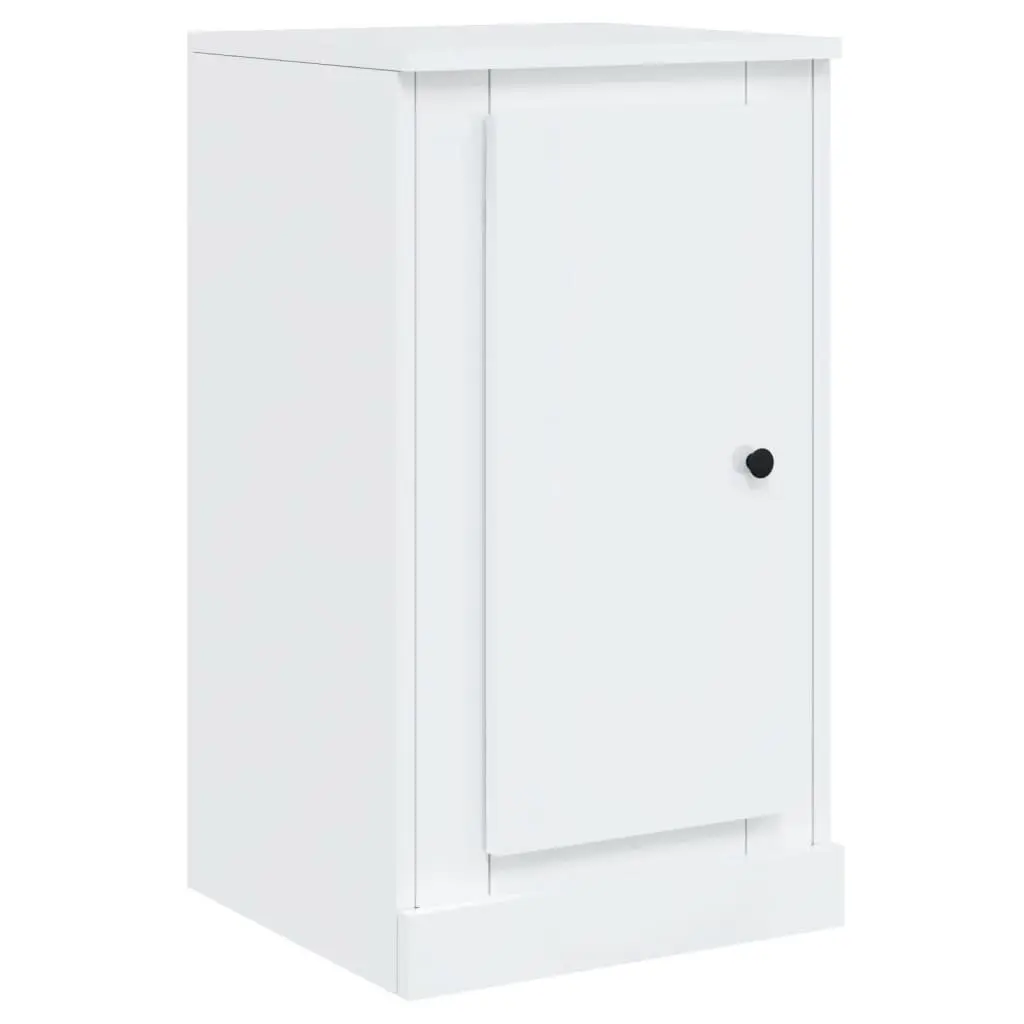 Set of 3 White Sideboards High Gloss Storage Cabinets for Home Use