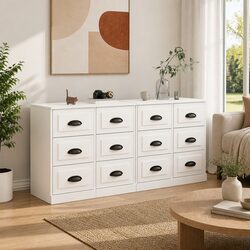 Specifications of White Engineered Wood Sideboard Cabinets