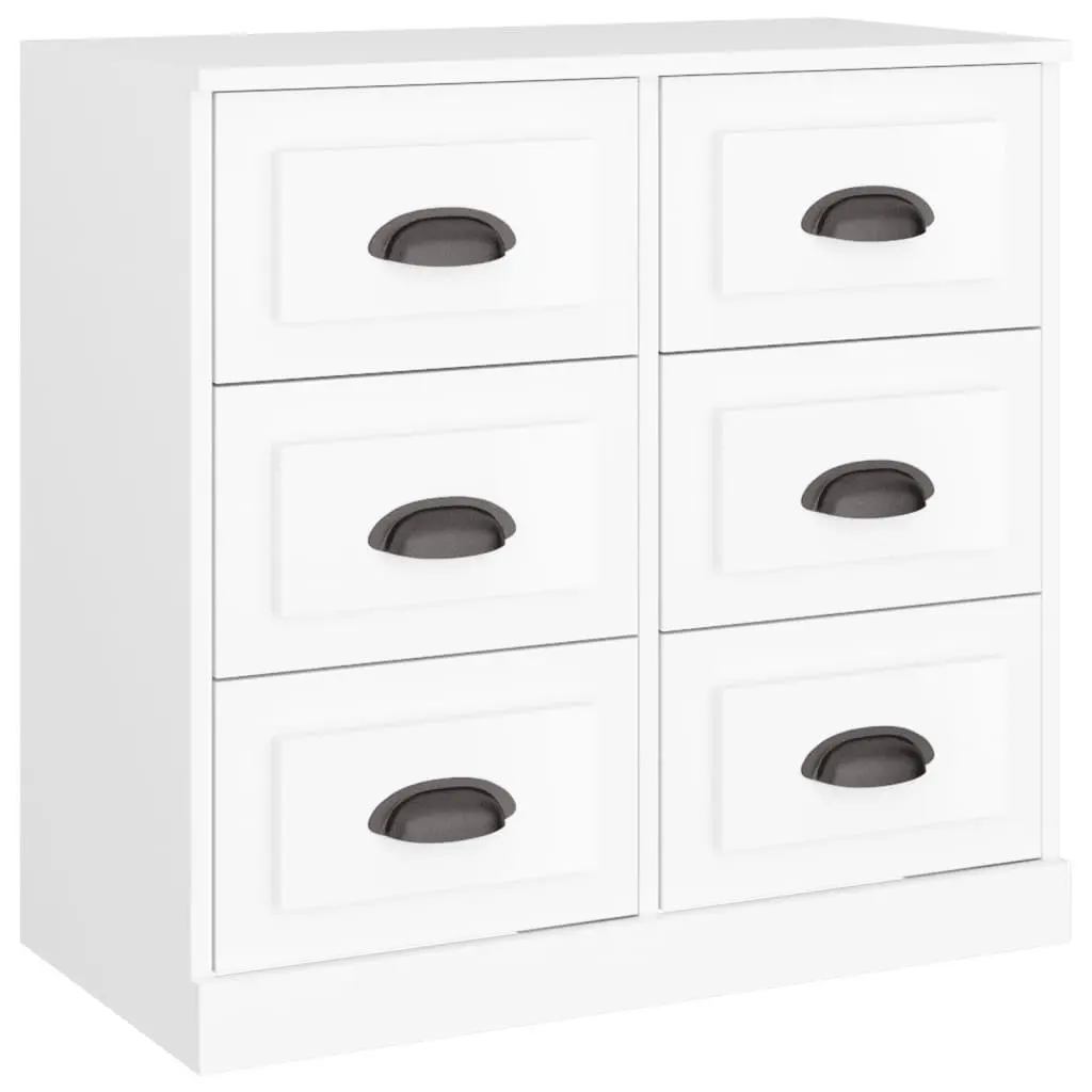 White Engineered Wood Sideboard Cabinets