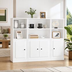 3-Piece White Highboard Storage Cabinets Specifications