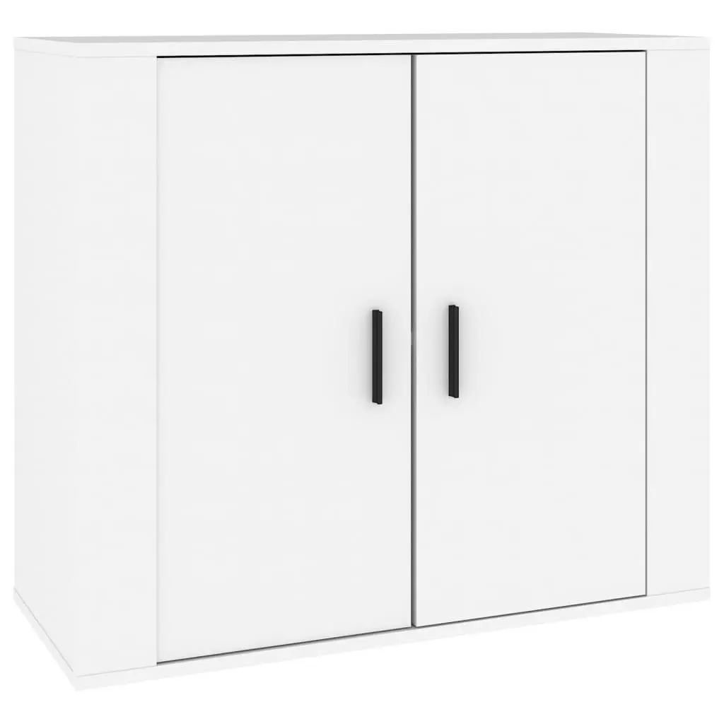 White Sideboards Storage Cabinets Set