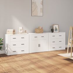 Specifications for White Sideboards 3-Piece Set