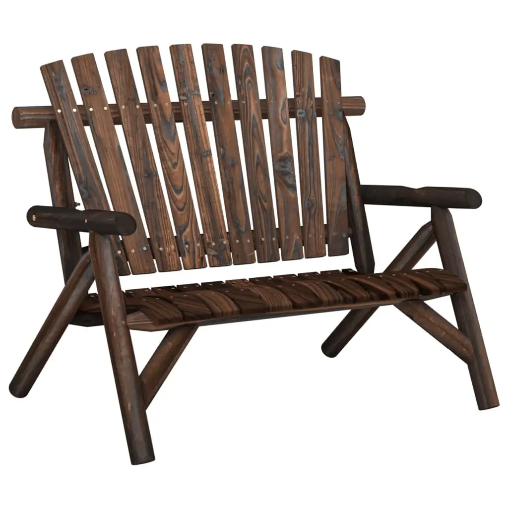 4 Piece Garden Lounge Set Outdoor Use Solid Wood Spruce Chairs Bench Table