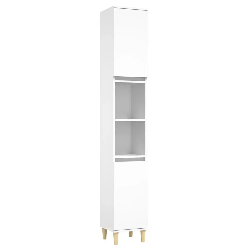 3 Piece Bathroom Furniture Set White Storage Cabinet Vanity Unit Sink Basin