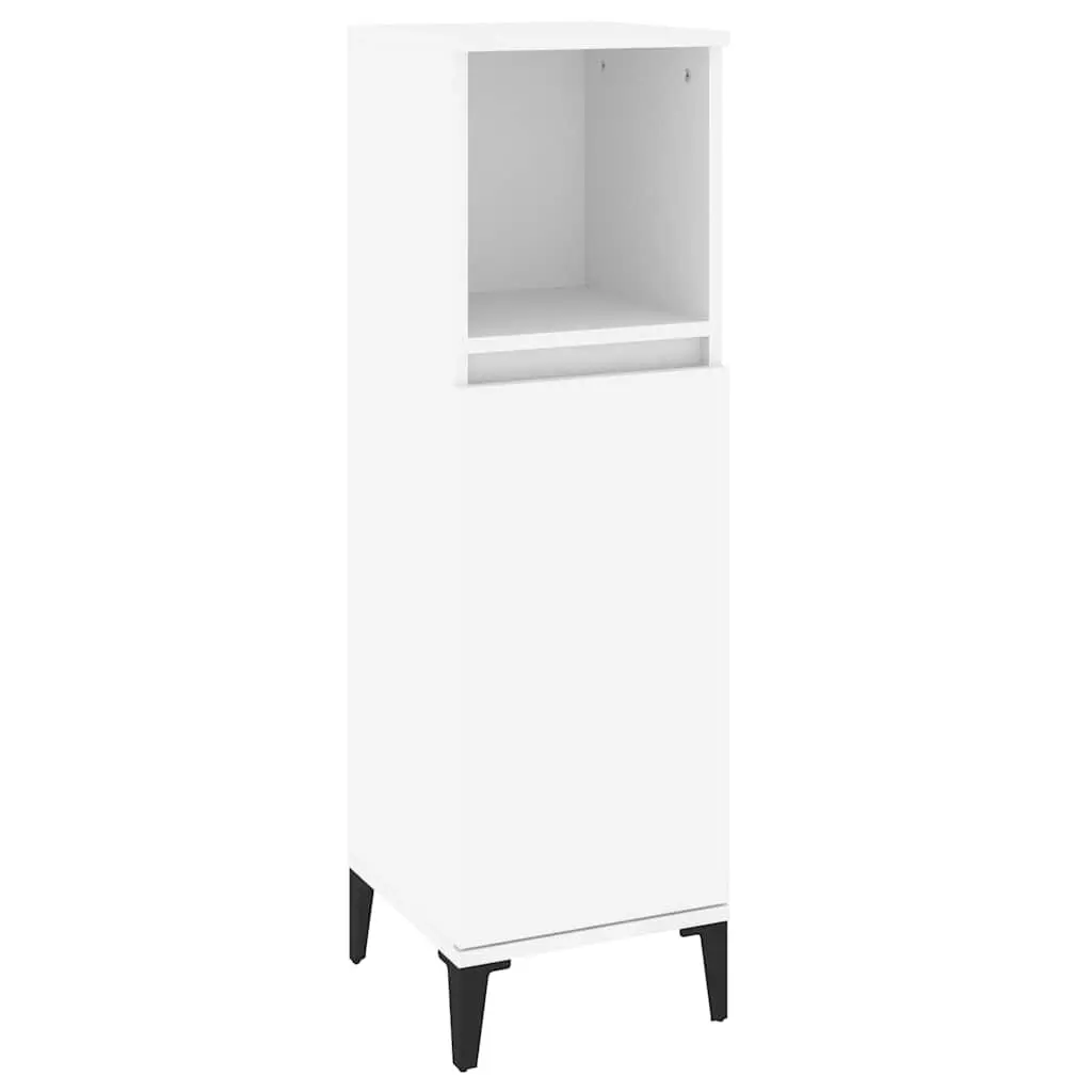 3 Piece Bathroom Furniture Set White Storage Cabinet Vanity Unit Sink Organizer