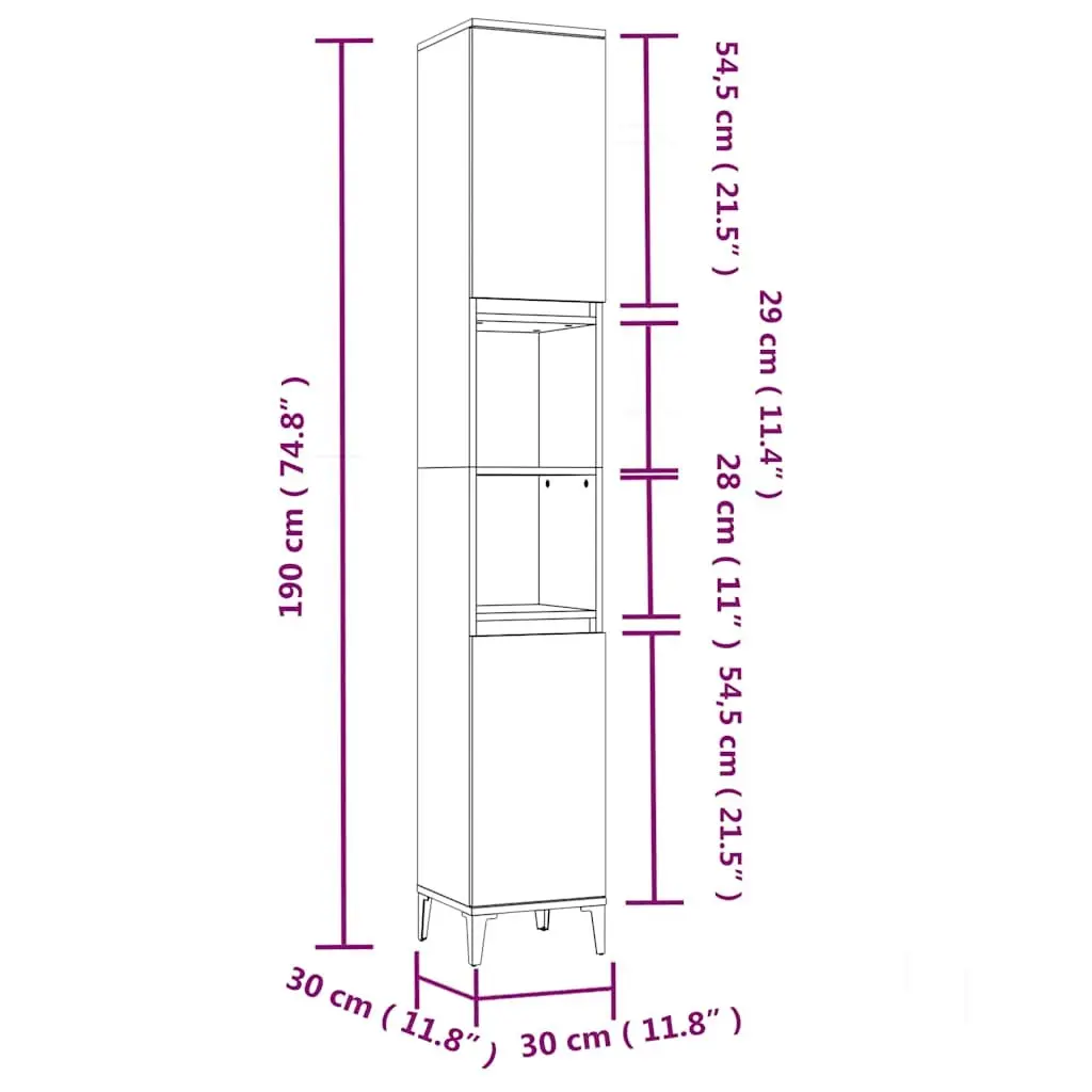 3 Piece Bathroom Furniture Set White Storage Cabinet Vanity Unit Sink Organizer