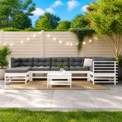 Specifications of 8 Piece Wooden Garden Lounge Set