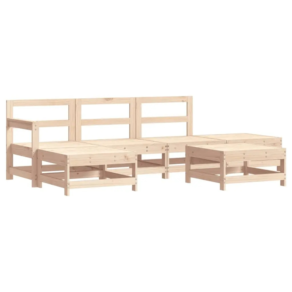 Garden Lounge Set 6 Piece Outdoor Furniture Patio Sofa with Cushions Wooden