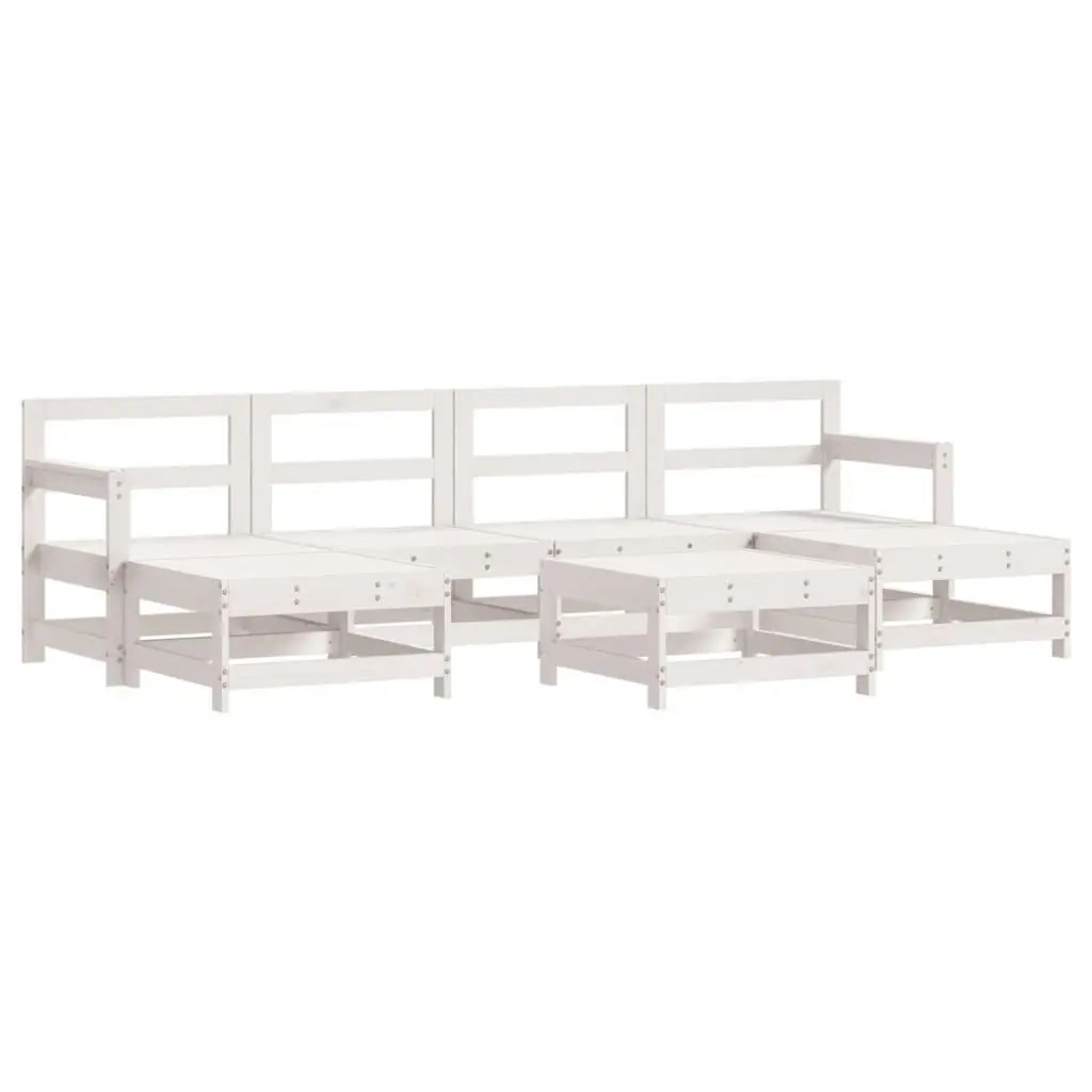 Garden Lounge Set 7 Piece Outdoor Patio Furniture Modular Sofa with Cushions