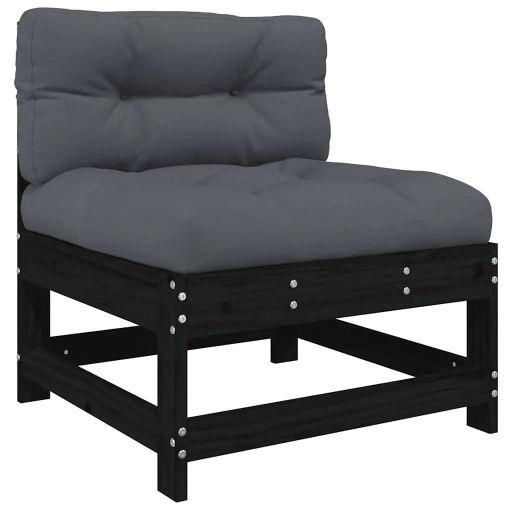 7-Piece Outdoor Lounge Set with Solid Pine Wood Frame