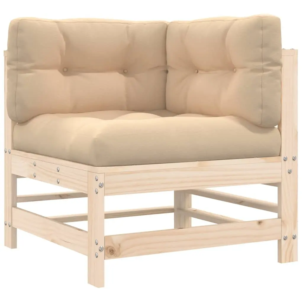 Garden Lounge Set 6 Piece Outdoor Furniture Patio Sofa with Cushions Wooden