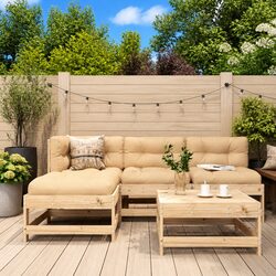 Specifications of 5 Piece Garden Lounge Set with Cushions