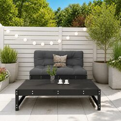 Garden Lounge Set 2 Piece Outdoor Furniture Solid Wood Patio Seating with